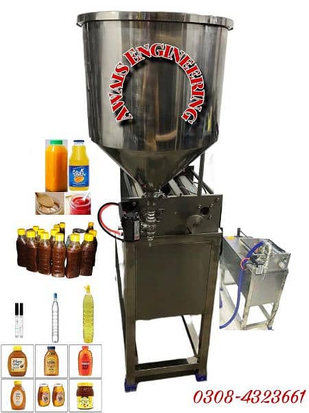 Filling Machine For Juice Water Oil Honey Lotion Cream Paste Liquid 0