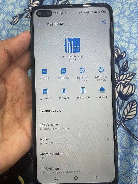 Tecno Camon 16 Premier 8/128 0