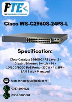 Cisco 2960S-24PS-L