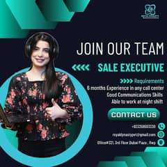 We are Hiring Sales Executive for night shift