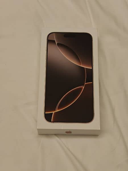 iPhone 16 PRO MAX DUAL HK BOX PACK 256GB DESERT TITANIUM GOLD 0