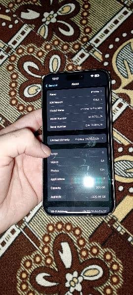 I phone 15 pro max non pta jv 10by 10 condition 0