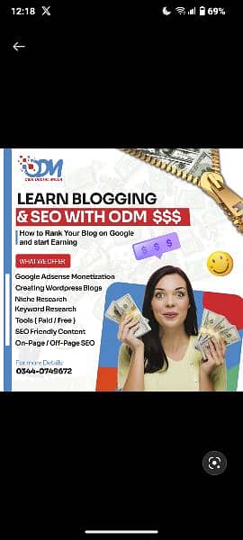 Blogging Course Learn & Earn with ODM 1