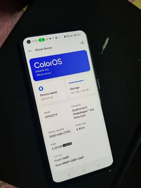 oppo f19 6/128 brand new condition 9