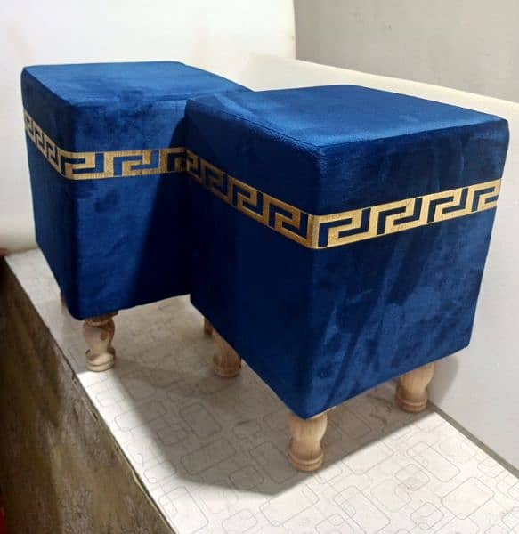 Luxury Wooden Square Stools 2