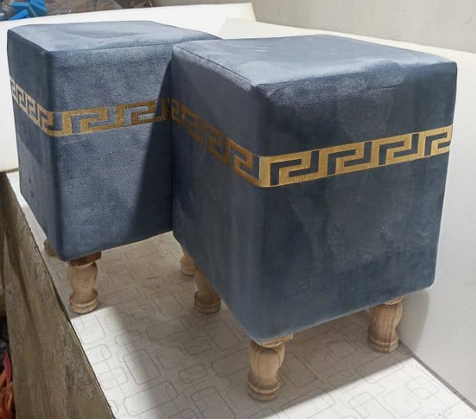 Luxury Wooden Square Stools 5