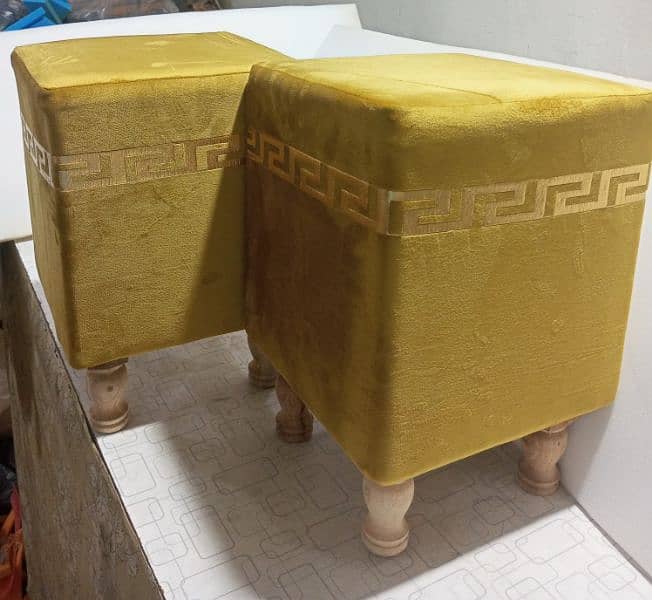 Luxury Wooden Square Stools 6