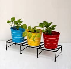 Metal Stand For Plant Rectangular stand for plant pot Holder