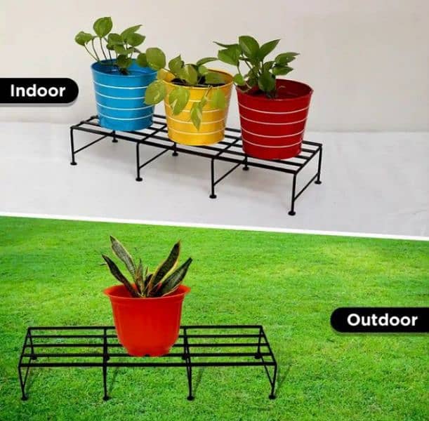 Metal Stand For Plant Rectangular stand for plant pot Holder 1