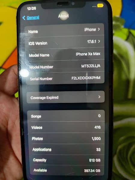 Iphone Xs max 512gb factory 2