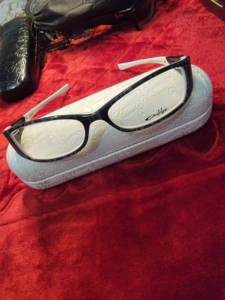 Oakley Scarf OX1035-0152 Black Plaid Eyeglasses Frames Gray White 7