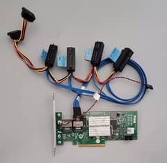 DELL UCS-71 SAS RAID CARD CONTROLLER DP/N 047MCV WITH CABLES