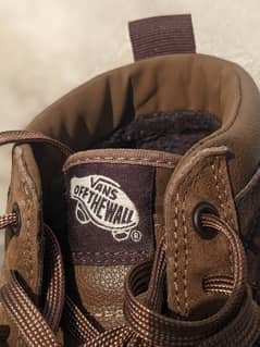 Original Vans Off the Wall Brown Suede Scotchgard In New Condition