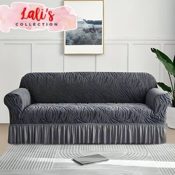 zebra velvet sofa cover set 9