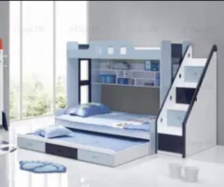 Bunk bed | Kid wooden bunker bed | Baby bed | Double bed | Triple bed 9