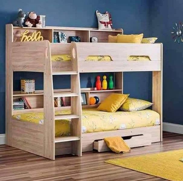 | Kid wooden bunker bed | Baby bed | Double bed | Triple bed 4