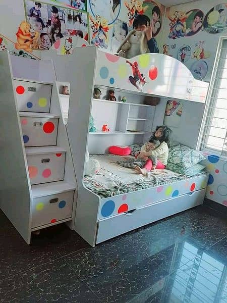 | Kid wooden bunker bed | Baby bed | Double bed | Triple bed 8