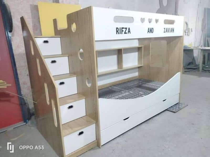 Bunk bed | Kid wooden bunker bed | Baby bed | Double bed | Triple bed 13