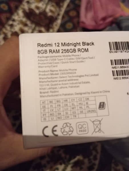 REDMI 12  ( 7 MONTHS warranty ) 8/256 7