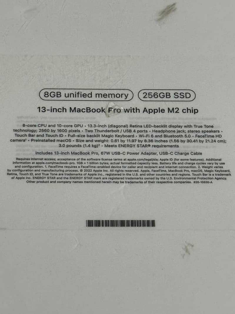 MacBook Pro M2 13-inch 2022 Brand New UnActive For Sale 3