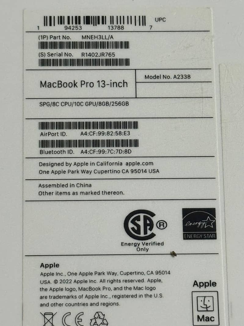 MacBook Pro M2 13-inch 2022 Brand New UnActive For Sale 4