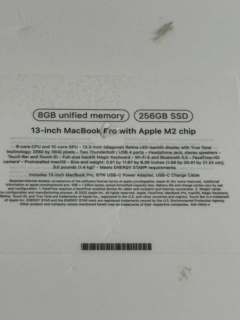 MacBook Pro M2 13-inch 2022 Brand New UnActive For Sale 5