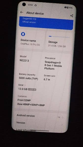 OnePlus 10pro 12+12GB ram 256GB non pta 10%10 condition all ok 9