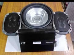 HIGH BASS LOUD SOUND SYSTEM 12" WOOFER AMPLIFIER SPEAKER CAR