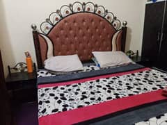 double bed with side tables with 10inches plastic foam