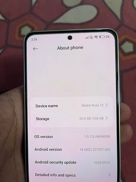 Redmi note 13 8/256 just 20 days use 8