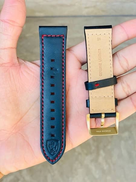 24mm Original Ferrari Watch leather strap 2