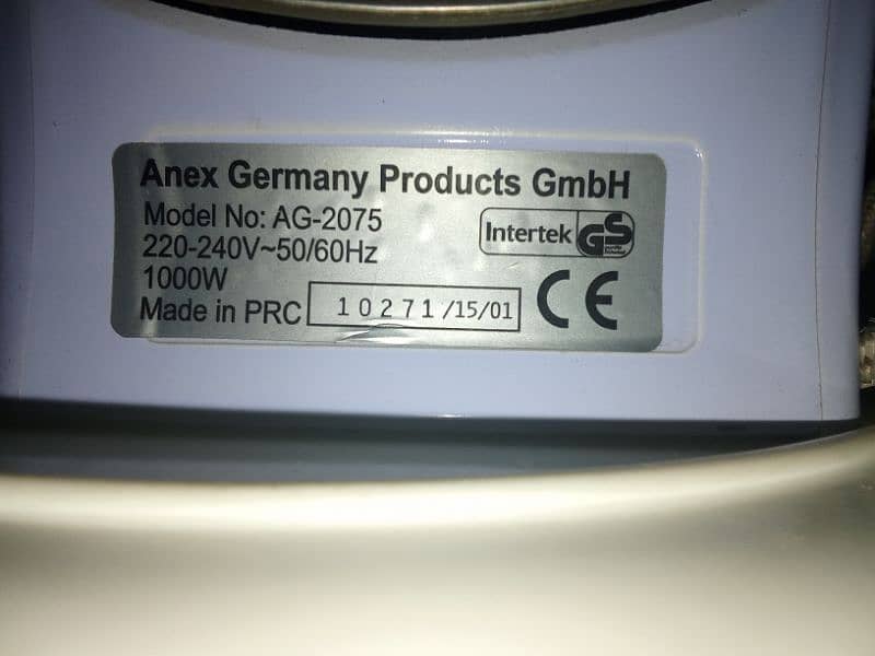 Anex Germany Iron AG-2075 3