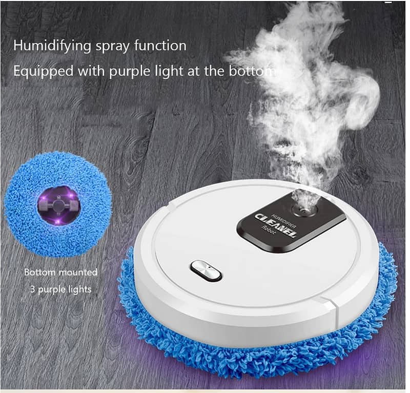 Smart Robot Automatic Mopping Sweeping Floor Cleaner Humidifier Spray 2