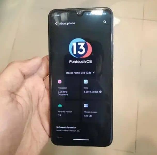 vivo v23e full box 12/128 1