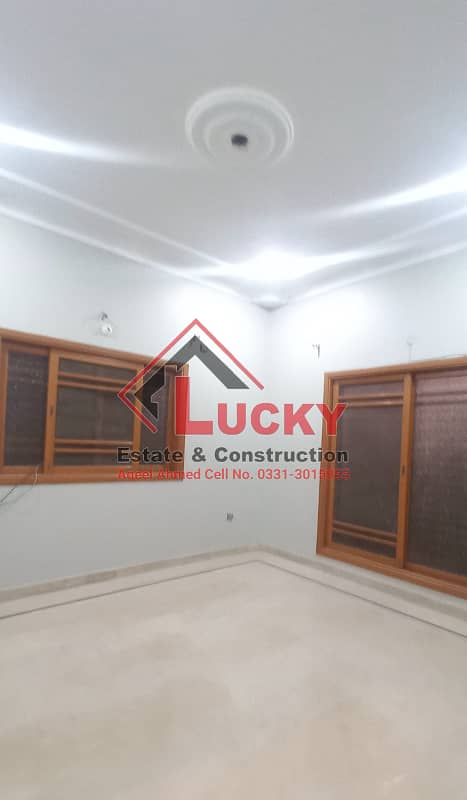 Independent 400 Sq. Yd. Ground+1 House For Rent at Kaneez Fatima Society Sector 16A Scheme 33 Near By Karachi University. 14