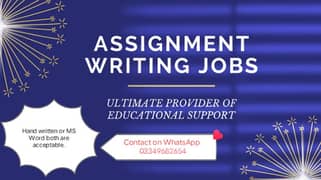 Assignment Writing Jobs | Online jobs from home