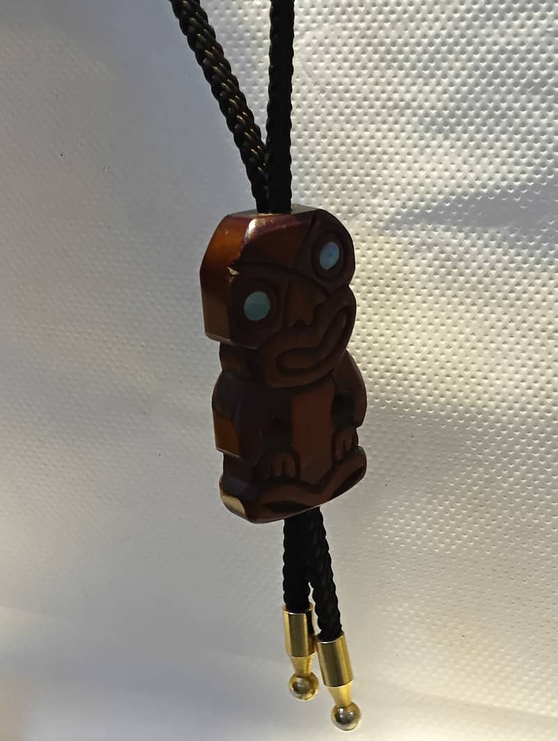 Tiki Head Bolo Tie 1