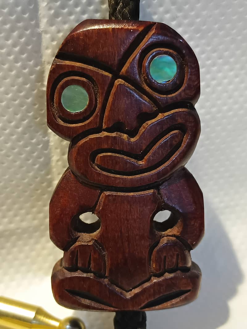 Tiki Head Bolo Tie 3