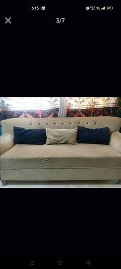 7 Seater velvet sofa set for sale