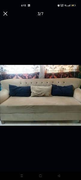 7 Seater velvet sofa set for sale 0