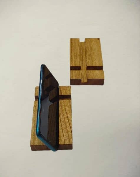 wooden cell phone stand,pack of 2 2