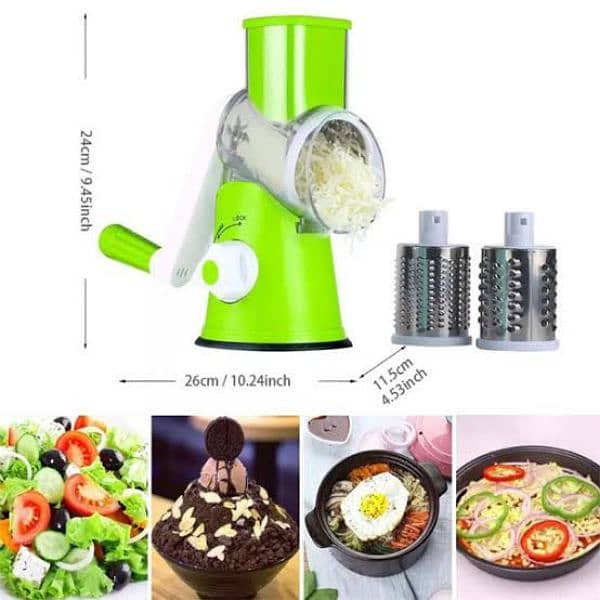 3 in 1 vegetable cutter with 3 kind of blades 0