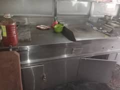 shawarma counter 10 feet full steel