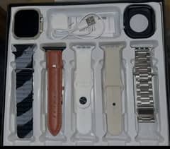 watch ultra 10 brand new. 5 straps 1 leather 1 chain 3 silicon