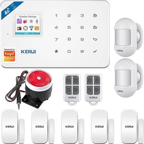 wireles home security burglar alarm system fingerprint code smart lock 3