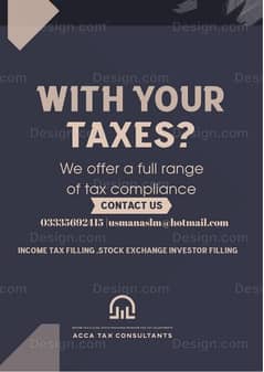 Income Tax Filling Services. NTN Registration. Tax return services 0