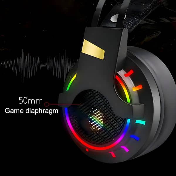 K3 Super Bass  Wear E-Sports RGB Gaming Wired Headset / headphones 8