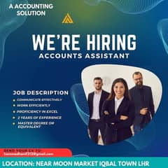 Need an assistant accountant