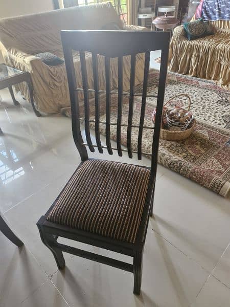 wooden Dinning table with 8×chairs 2