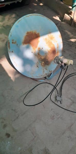 2 feet dish ateena with 2 Lnb ku band 3